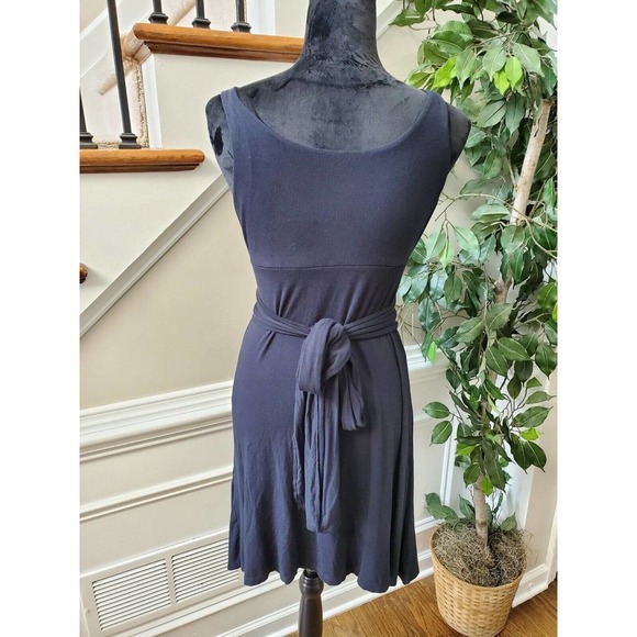 Pip & Vine Women's Blue Rayon Scoop Neck Sleeveless Knee Length Dress Size Small - Picture 7 of 11